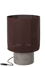 J-Line Tafellamp - cement - bruin - large