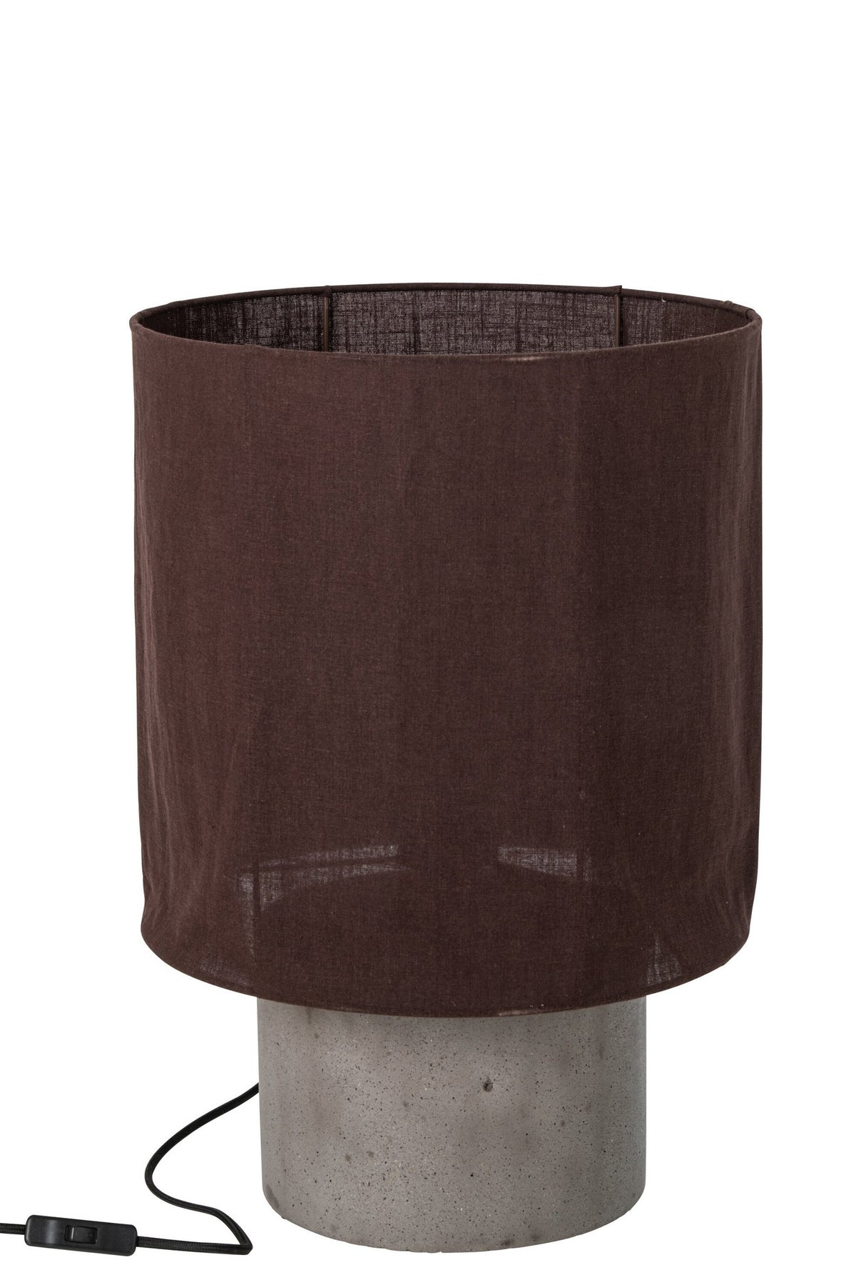 J-Line Tafellamp - cement - bruin - large