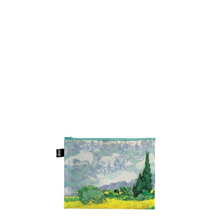 Loqi Zip Pockets - Irises, A Wheatfield With Cypresses, The Starry Night gerecycled