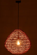 J-Line Plafondlamp Metaal Getwist Oranje
