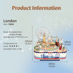 Tonecheer, Muziekdoosje, DIY 3D Houten Puzzel, London, TQ066, 14x14x14,5cm