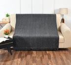 Zachte chenille plaid – deken – wafelgeweven polyester – 130x180cm eenpersoons