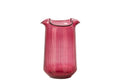 J-Line Vaas - glas - fuchsia - medium