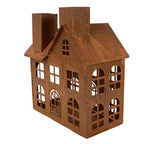 Decoratie Beeld Huis 17x9x22 cm Bruin Metaal