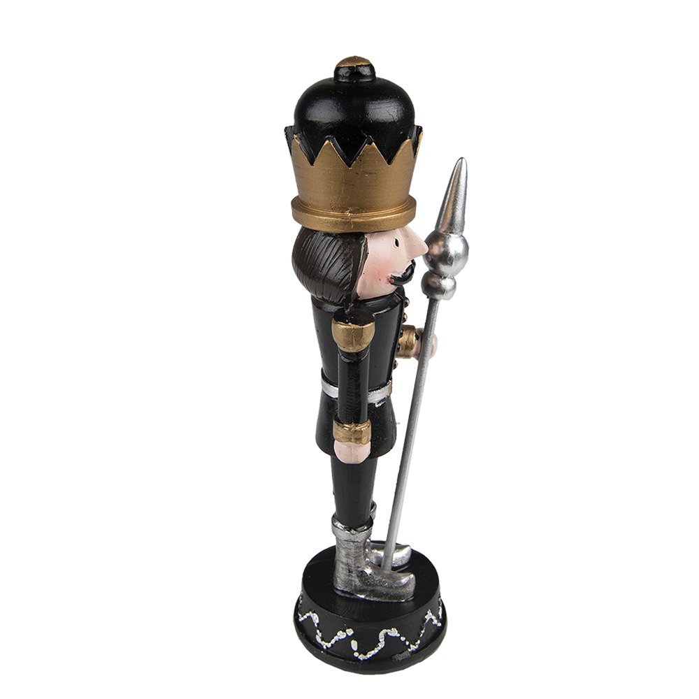 Kerstdecoratie Notenkraker 17 cm Zwart Kunststof