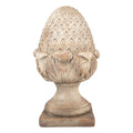 Decoratie Ornament Dennenappel 27x27x45 cm Beige Keramiek