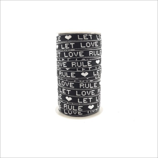 Lint - Festival - Let love rule – Lint zwart-wit