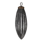 Kerstbal Set van 4 Ø 7/6 cm Grijs Glas Kerstboomversiering