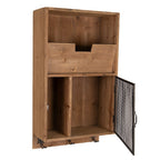 Wandrek 71 cm Bruin Zwart Hout Muurrek