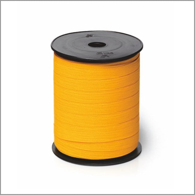 Paperlook krullint – 10 mm x 250 meter – geel