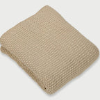 Gooi deken | Beige mos gebreide plaid van Sanctuary Living