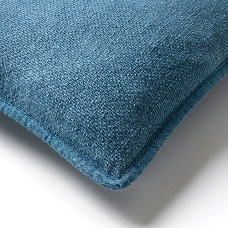 Dutch Decor Bowie - Kussen 45x45 cm - Gewassen katoen - Provinciaal Blauw - Blauw