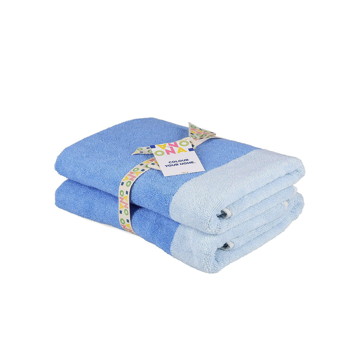 Badhanddoek 50x100cm oceaanblauw Pixie - Set van 2
