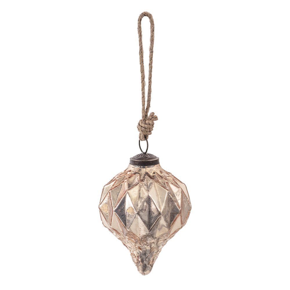 Kerstbal Ø 11 cm Roze Glas Kerstdecoratie