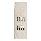 Decoratie Huis met LED 7x6x19 cm Beige Keramiek