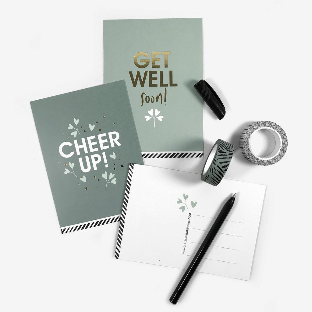 Perfect Basics - Get well soon! - wenskaarten - 10 stuks