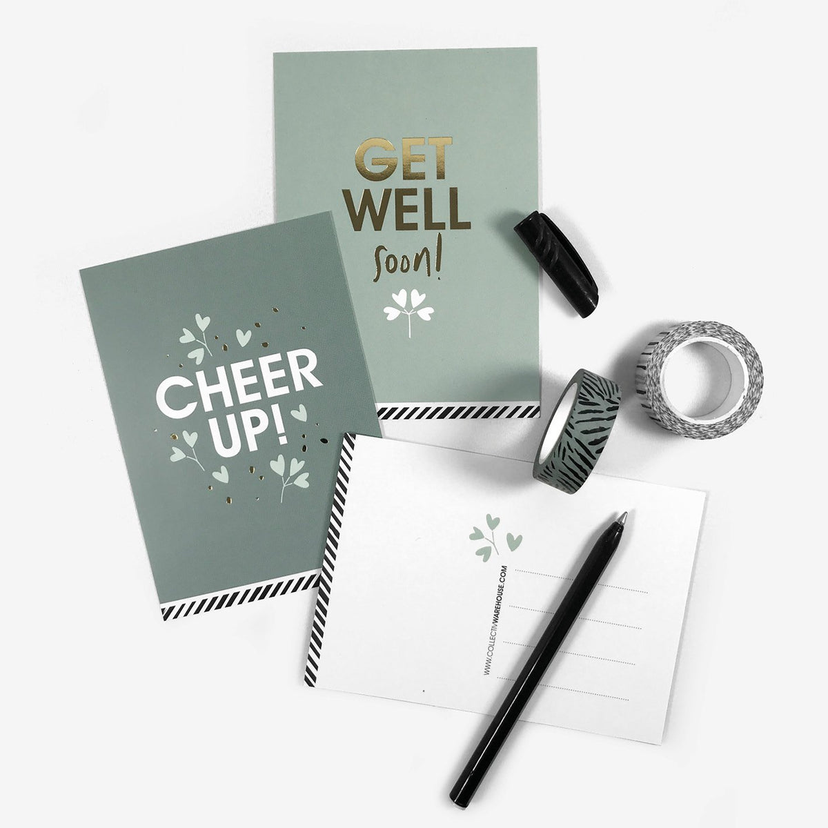 Perfect Basics - Get well soon! - wenskaarten - 10 stuks