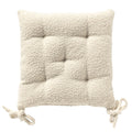 Dutch Decor Onno - Stoelkussen 40x40 cm - Bouclé - Sneeuwwitje - Wit