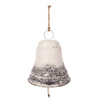 Kerstdecoratie Beeld Bel Wit Metaal Beeld