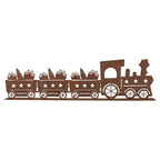 Kerstdecoratie Beeld Trein 34x5x10 cm Bruin Metaal