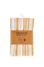 Theedoek multilines - set/4 - 50x70 cm, zwart