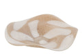 J-Line Decoratief dienblad met stippen - glas - lichtbeige/wit