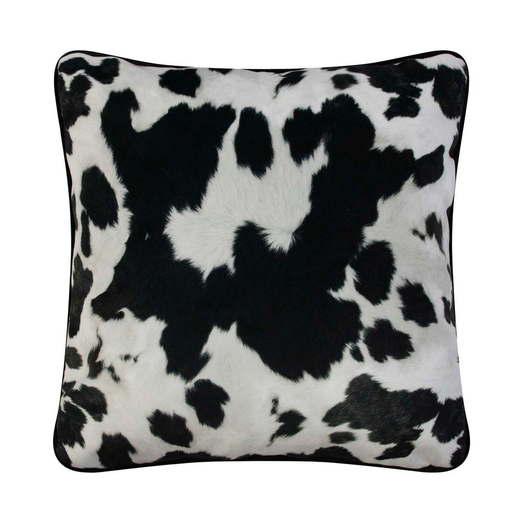 Royal Velvet kussen koe zwart 50x50 cm