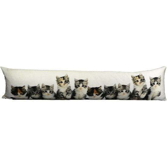 Canvas tochtkussen kittens 20x90cm