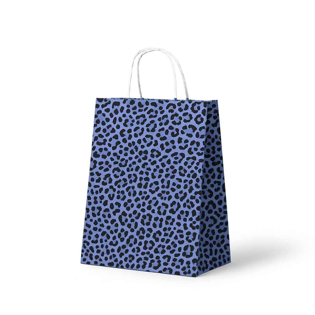 Papieren Tas (M) – Panter Print – 40 Stuks