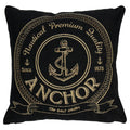 Gobelin kussen antraciet anchor 45x45cm*