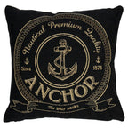 Gobelin kussen antraciet anchor 45x45cm*