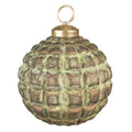 Kerstbal Ø 10 cm Groen Bruin Glas Kerstdecoratie
