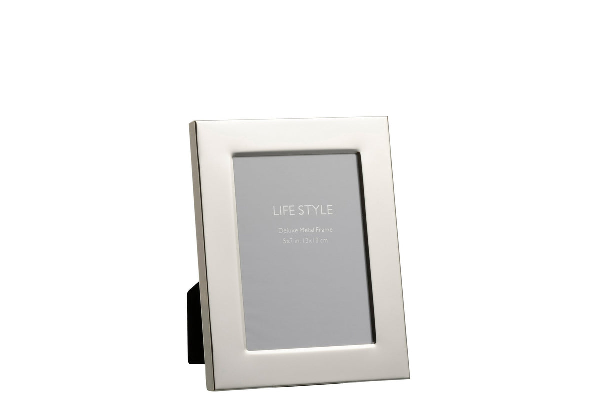 J-Line fotolijst Brede Boord - metaal - zilver - medium