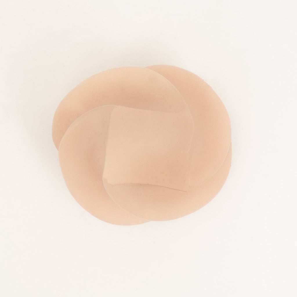 Abstract aluminium decorobject – beige gepoedercoat