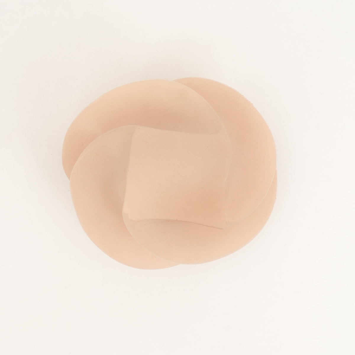 Abstract aluminium decorobject – beige gepoedercoat