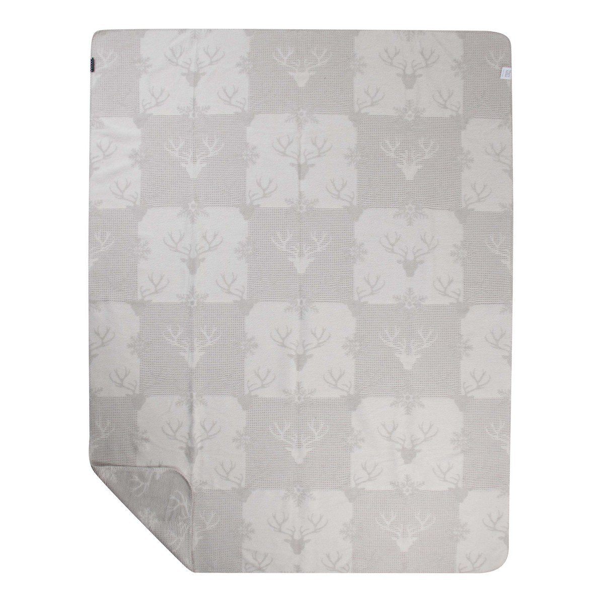 Plaid Wafel hertenpatroon beige 150x200cm