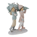 Beeld Kinderen 15 cm Groen Roze Kunststof