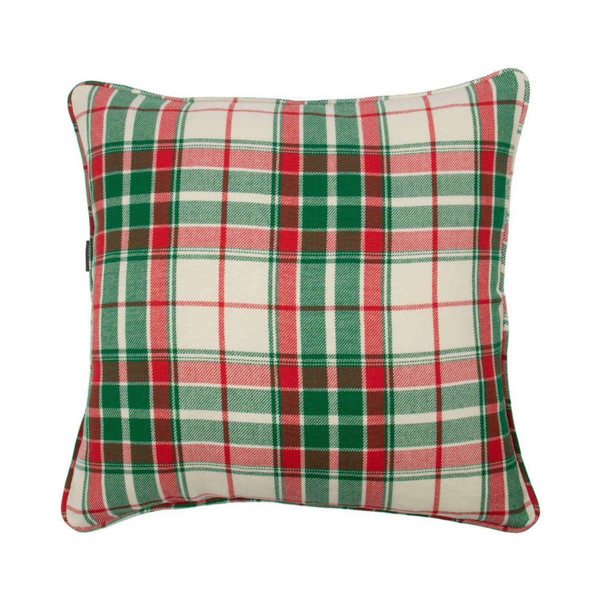 Jingle Christmas Kussen beige groen rood 45x45cm