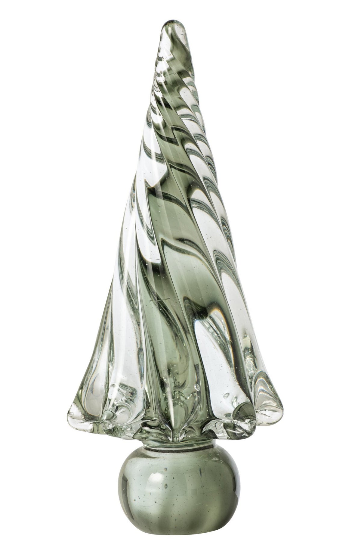J-Line decoratie Kerstboom - glas - groen