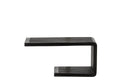 J-Line Wandrek met latten - gerecycled hout - zwart - small