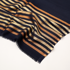 Sjaal | Wolmix Zari Work | Marineblauw