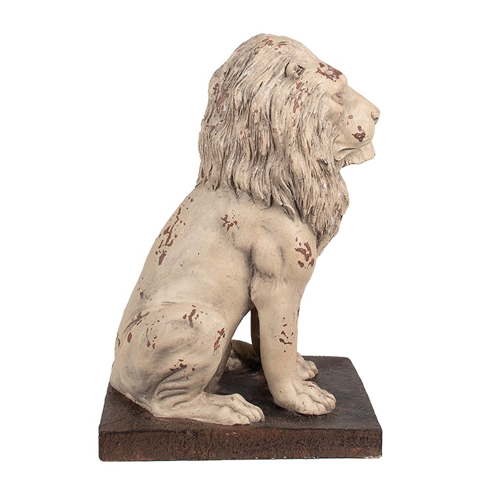 Decoratie Beeld Leeuw 30x23x45 cm Beige Bruin Magnesium (MGO)
