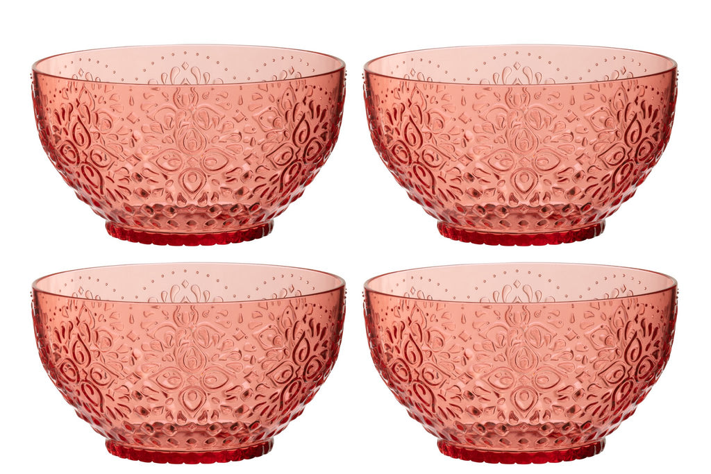 J-Line Doos 4 Kommen Plastic Rood