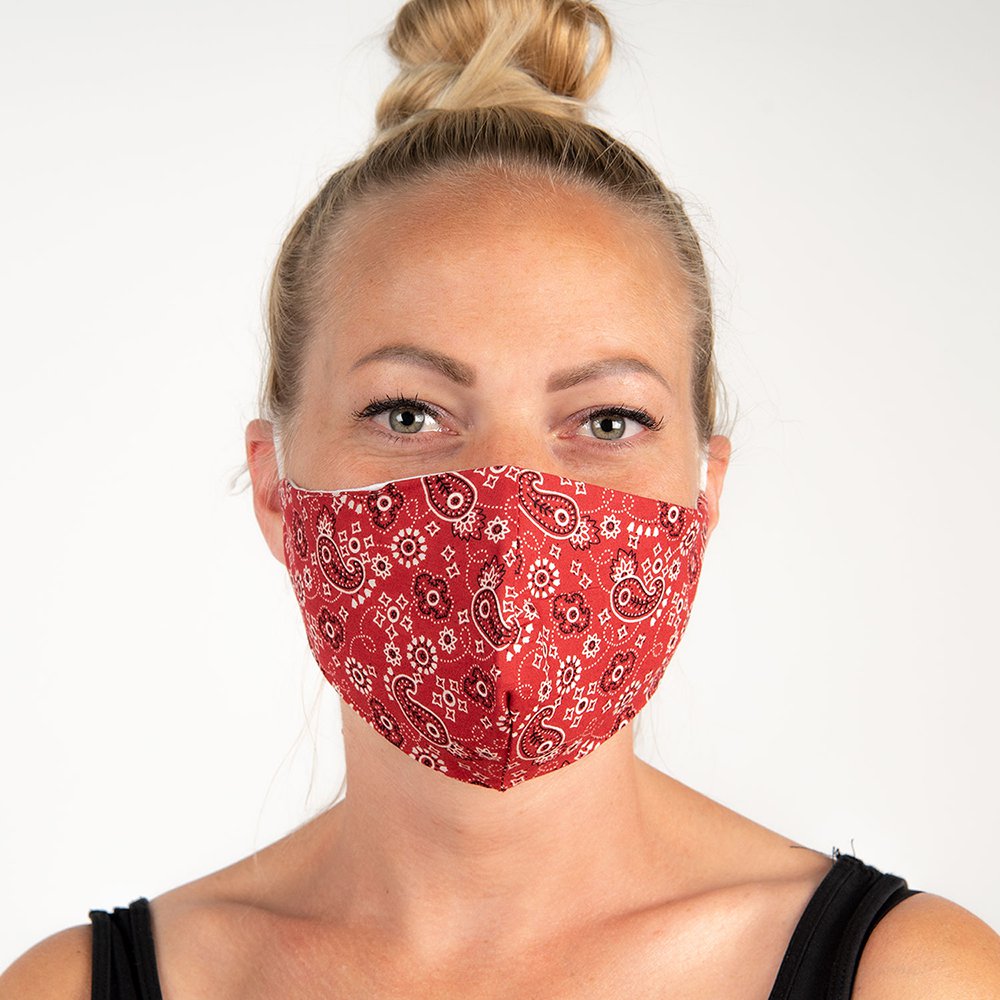 Mondkapje Wasbaar Rood Katoen Mondmasker