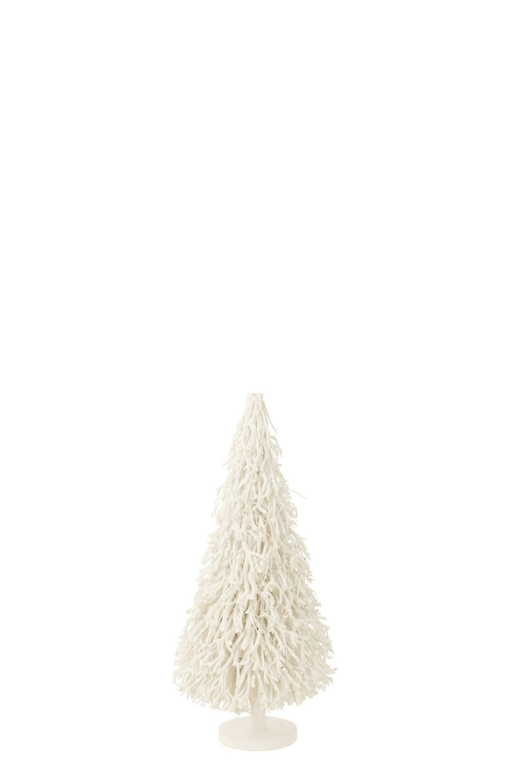 J-Line decoratie Kerstboom - hout - wit - small