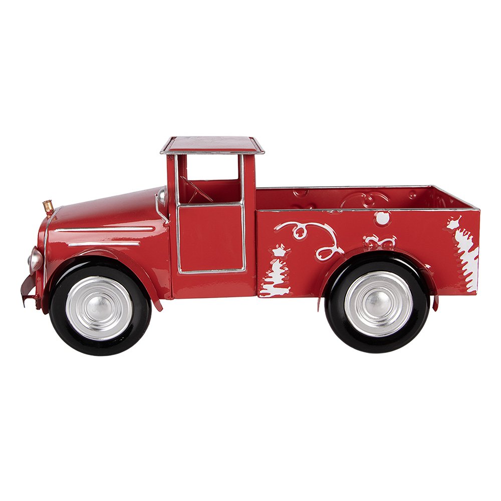 Kerstdecoratie Beeld Auto 42x18x19 cm Rood Metaal
