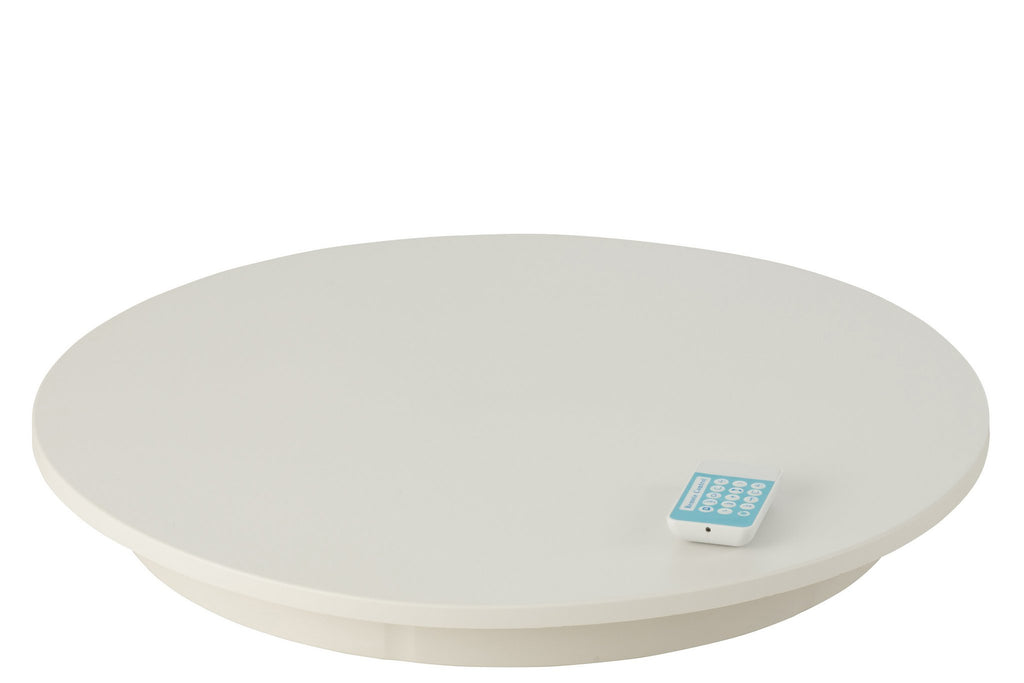 J-Line draaischijf Rond 100kg - plateau - kunststof - wit - large