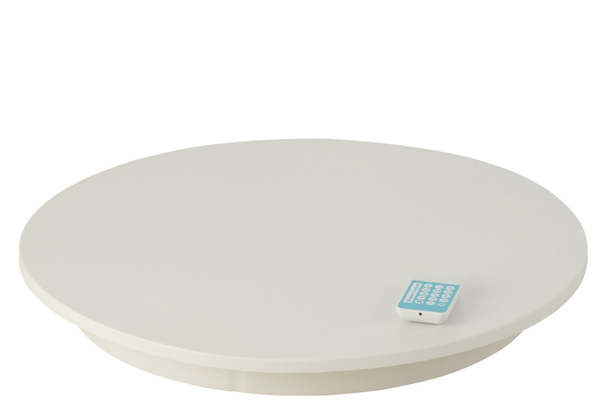 J-Line draaischijf Rond 100kg - plateau - kunststof - wit - large