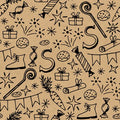 Cadeaupapier - Kraft – sinterklaas - 50cm x 150 meter