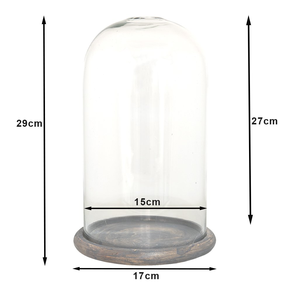 Stolp Ø 17x29 cm Glas Glazen Stolp